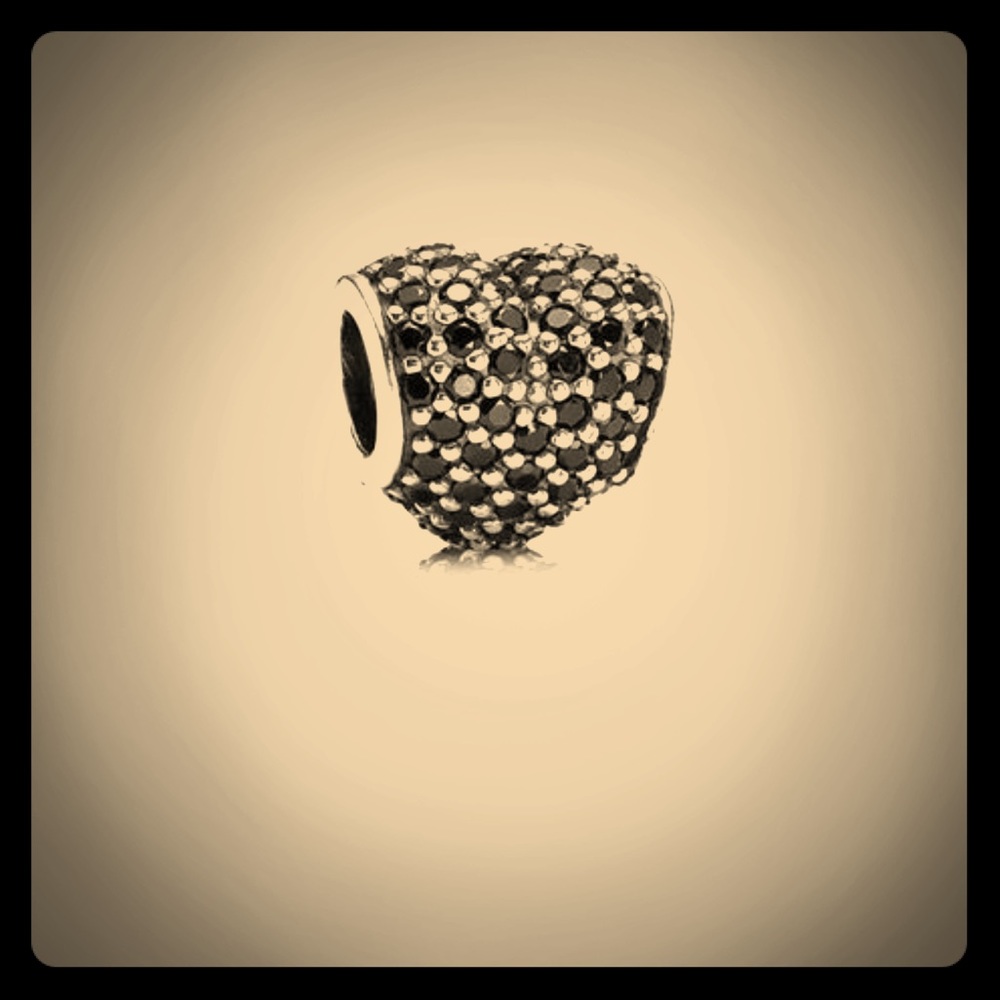 Pandora Black Pave charm Bead